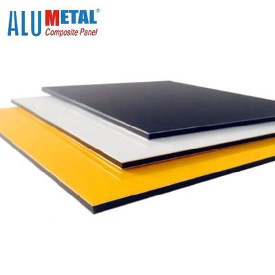 0.4MM 1250mm εκτιμημένο το πυρκαγιά PE επιτροπής αλουμινίου σύνθετο χρωμάτισε το μαύρο φύλλο AA3003 του ΑΚΕ