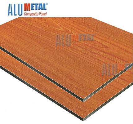 1500 X 4000mm ΝΑΝΟ ντυμένη ξύλινη σύνθετη επιτροπή 6mm αλουμινίου δεσμών