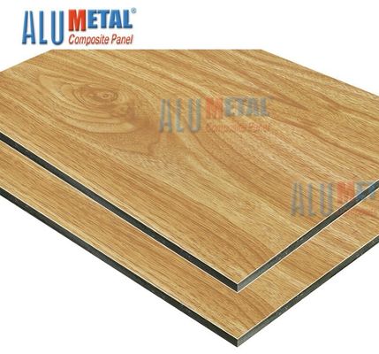 1500 X 4000mm ΝΑΝΟ ντυμένη ξύλινη σύνθετη επιτροπή 6mm αλουμινίου δεσμών