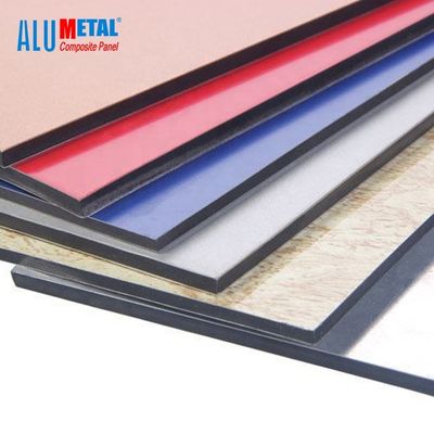 4mm αντιβακτηριακό PVDF φύλλο 1250mm του ΑΚΕ επιτροπής αργιλίου σύνθετο οικοδομικό υλικό