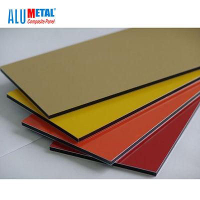 1220x2440mm βουρτσισμένο PVDF φύλλο 5mm AA1100 επιτροπής αργιλίου σύνθετο