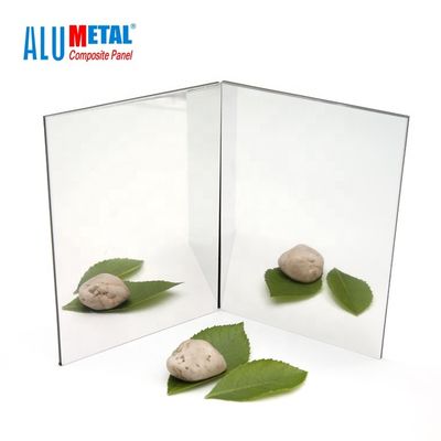 Ασημένια σύνθετη επιτροπή 1220mm επένδυση ΑΚΕ 0.5MM αργιλίου καθρεφτών A2 FR τοίχων