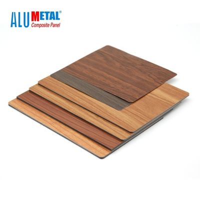 4mm 5800mm ξύλινο φύλλο FEVE επιτροπής χωρισμάτων αλουμινίου επιτροπής αργιλίου σύνθετο