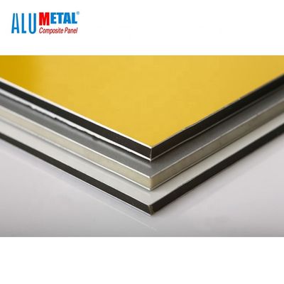 η σύνθετη επιτροπή αλουμινίου 2440mm 3mm Pvdf ευπόβαλε σε ανοδική οξείδωση για τον εξωτερικό τοίχο