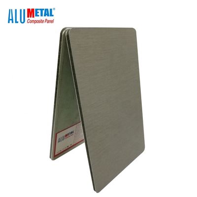 3mm πλαστική επένδυση εσωτερικά 0.7mm αργιλίου Vmzinc επιτροπής μετάλλων σύνθετη